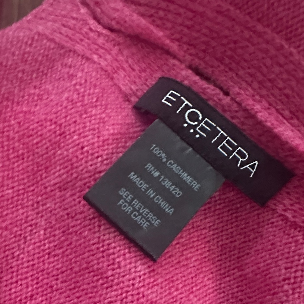 Etcetera Rose Pink Button-Front Wrap - image 2